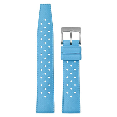 Sky Blue Tropical FKM Rubber Watch Strap
